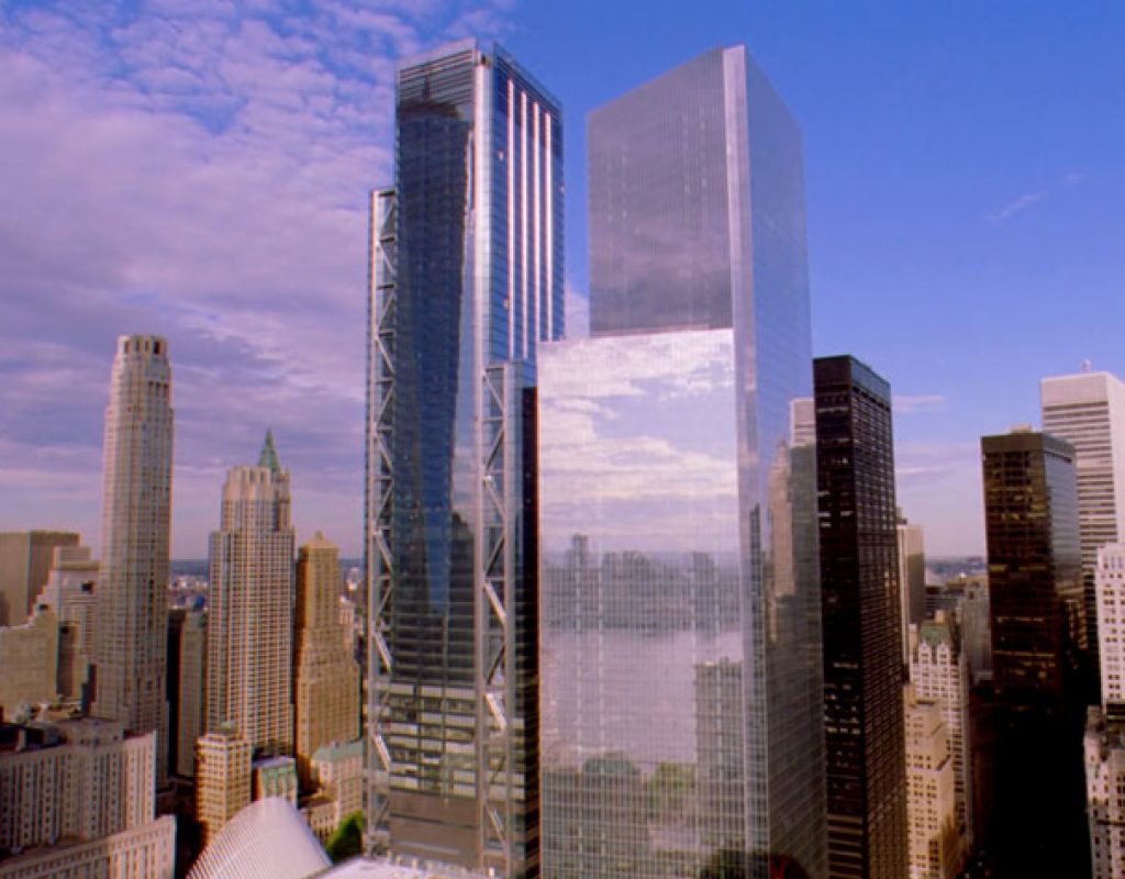 Time-lapse photography shows Tower 3 rising
