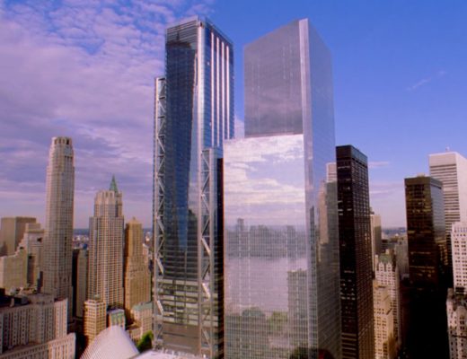 Time-lapse photography shows Tower 3 rising