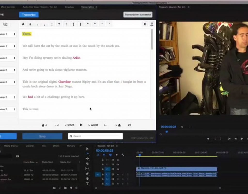 Digital Anarchy launches Transcriptive