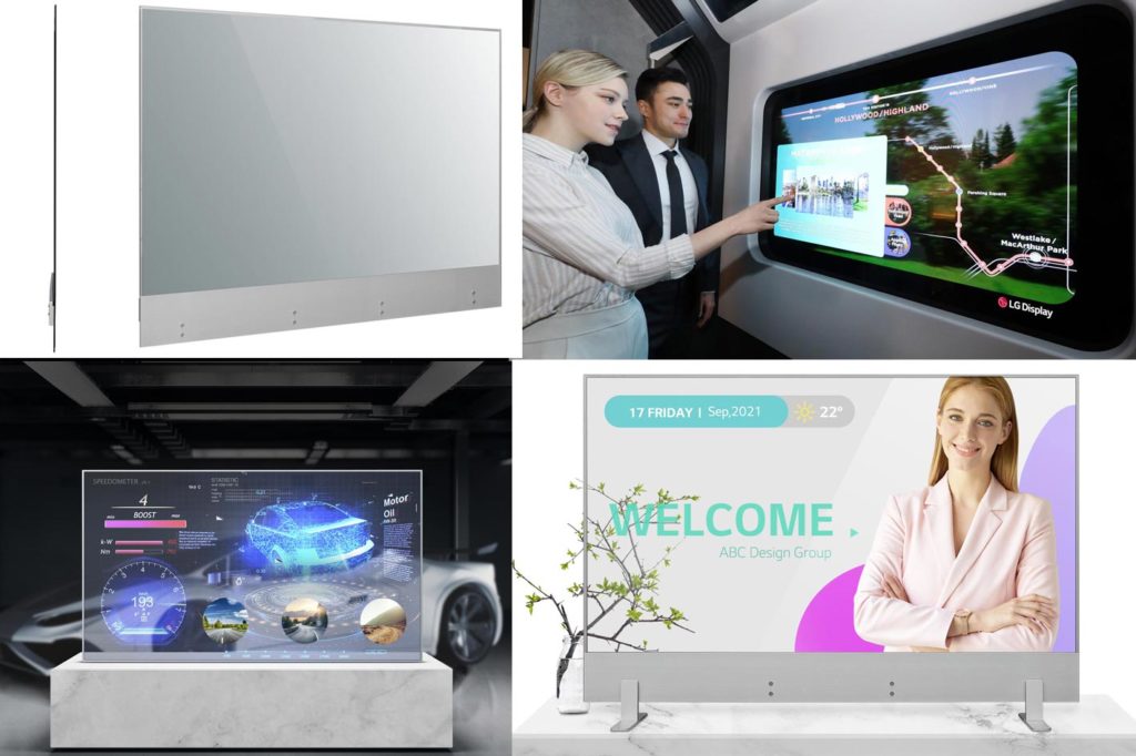 LG Display shows Transparent OLED display at CES 2021
