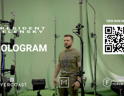 President Zelensky uses 3D volumetric video to reach the world