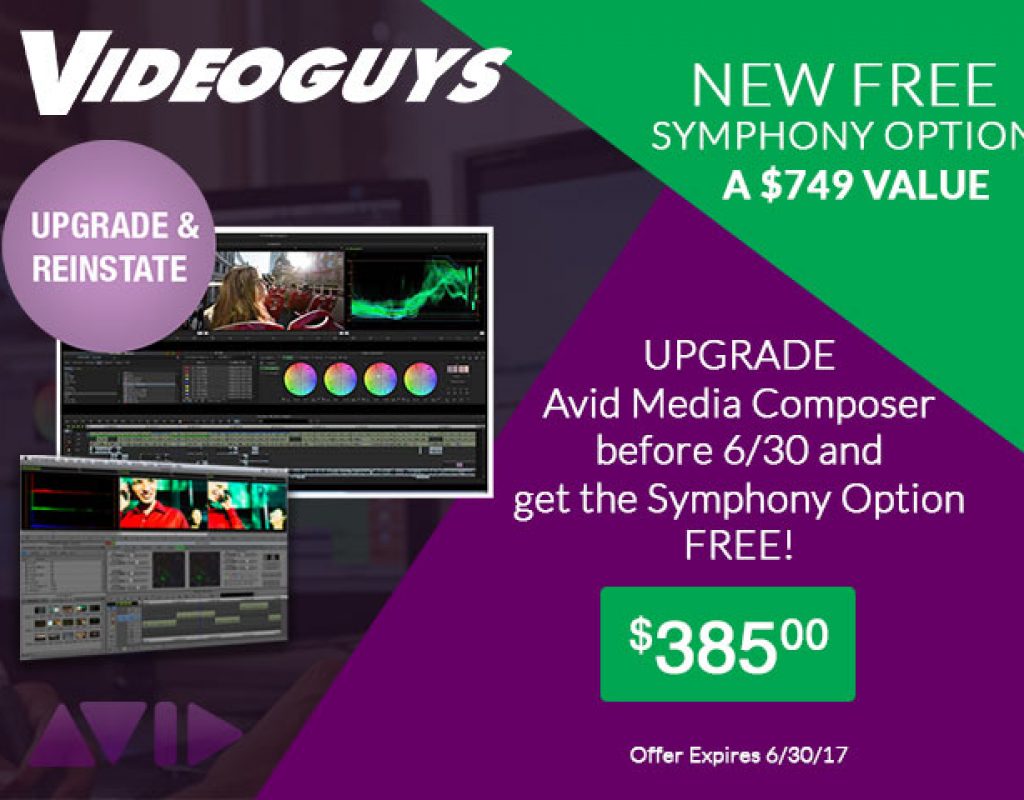 Upgrade Media Composer at Videoguys