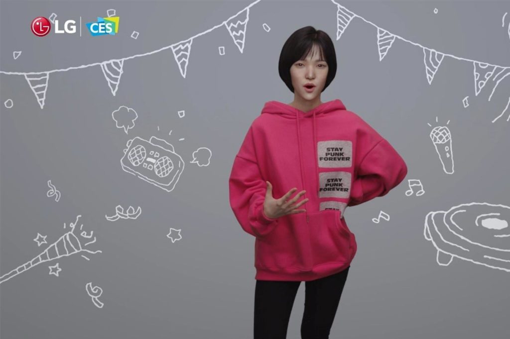 LG introduced at CES 2021 its first virtual influencer