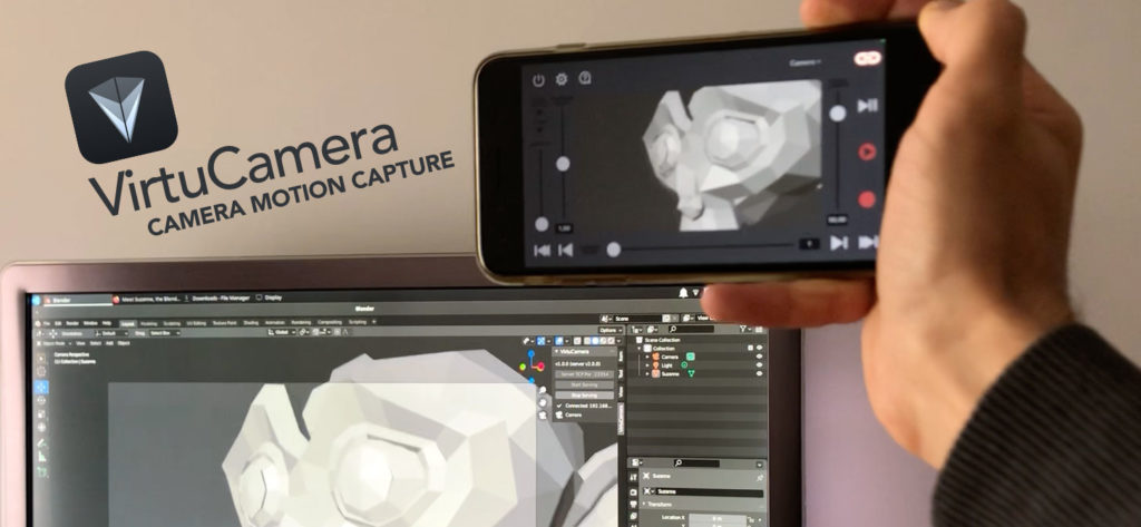 VirtuCamera for Blender, mocap with your iOS device