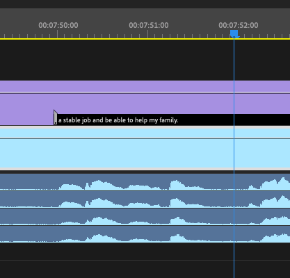 Foreign language editing using SRT files 19