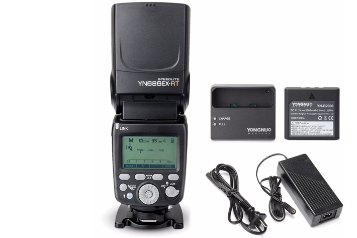 Yongnuo YN686EX-RT, a lithium-ion flash for Canon
