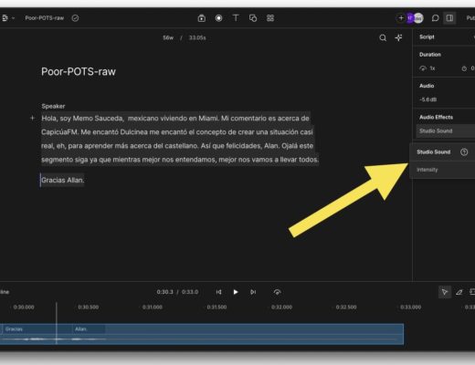 Descript’s «Studio Sound» makes dynamic mics sound like condensers & condensers behave like dynamics 4